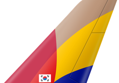 Asiana Airlines tail livery