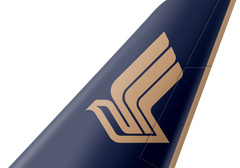 Singapore Airlines tail livery